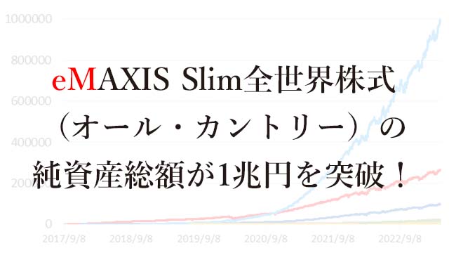 230415 eMAXIS Slim全世界株式（オール・カントリー）の純資産総額が大台の1兆円を突破！