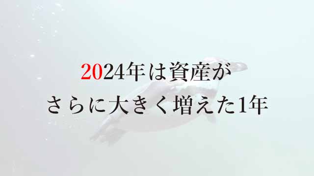 250102 2024年は資産がさらに大きく増えた1年